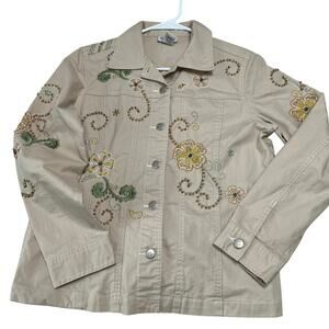 Graff by Um‎ Company Women’s Jacket Sz Small Beaded Embroidered Boho
